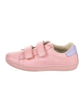 Girls Gucci Sneakers Authentic Pink & Purple Velcro Leather Euro size 31 💕